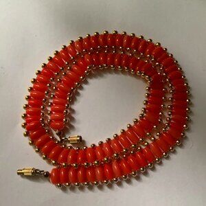 Gold Filled Rice Coral Imitation Necklace